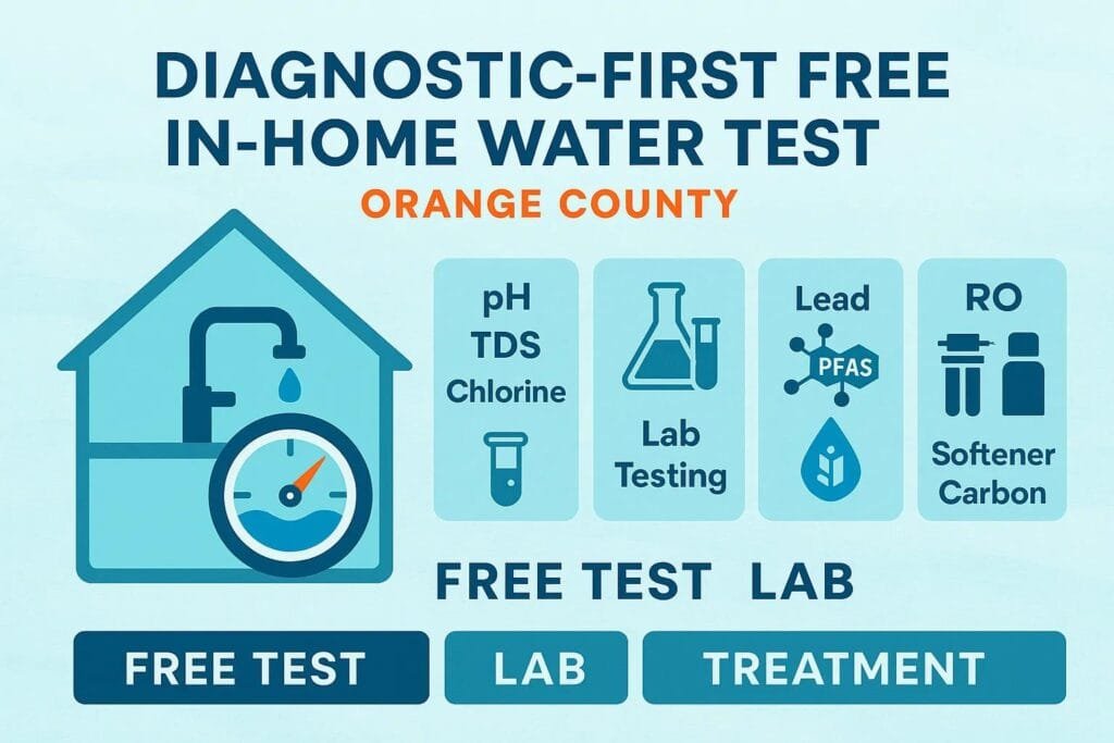 Free In-Home Water Testing in Irvine