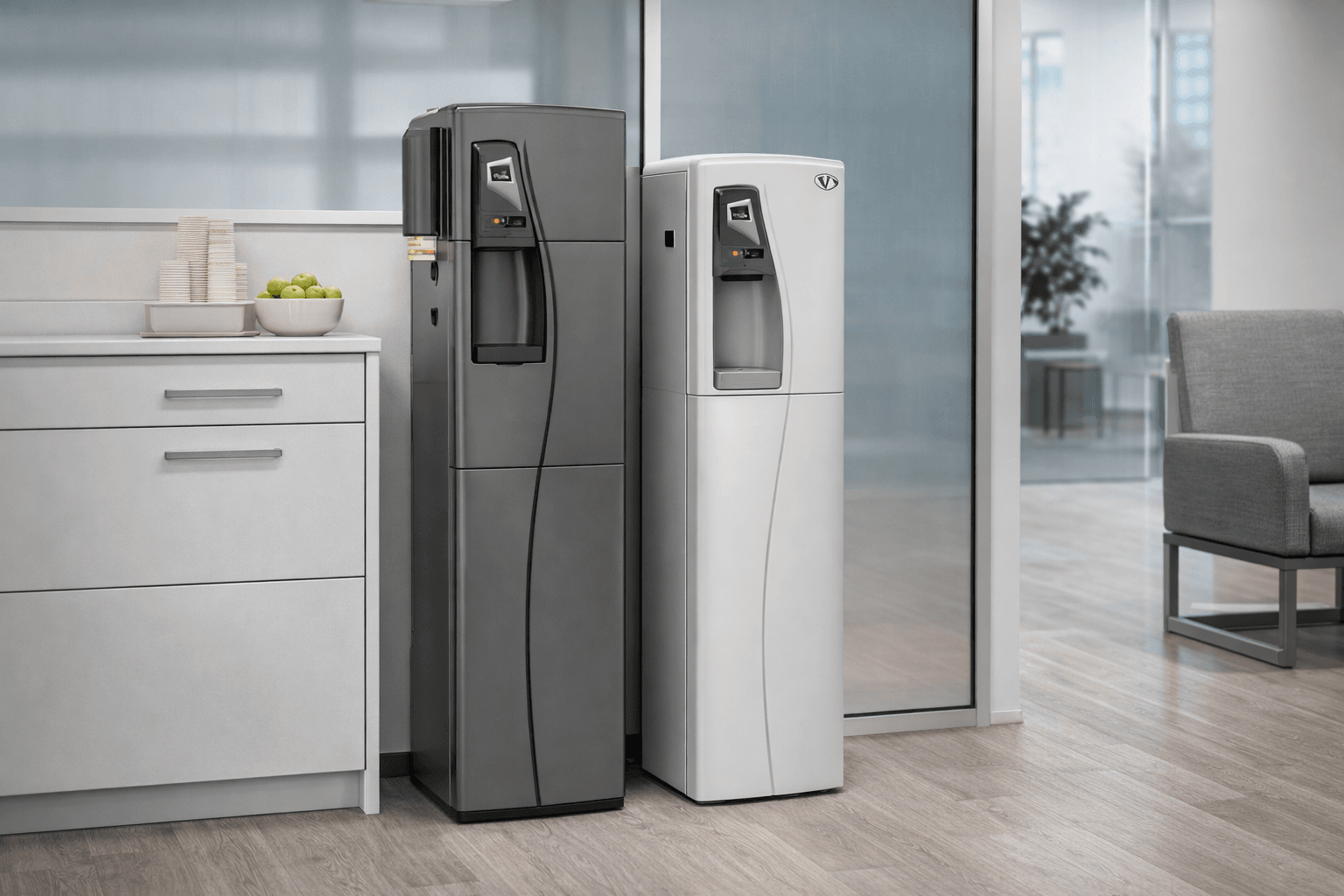 Sleek bottle-less water cooler