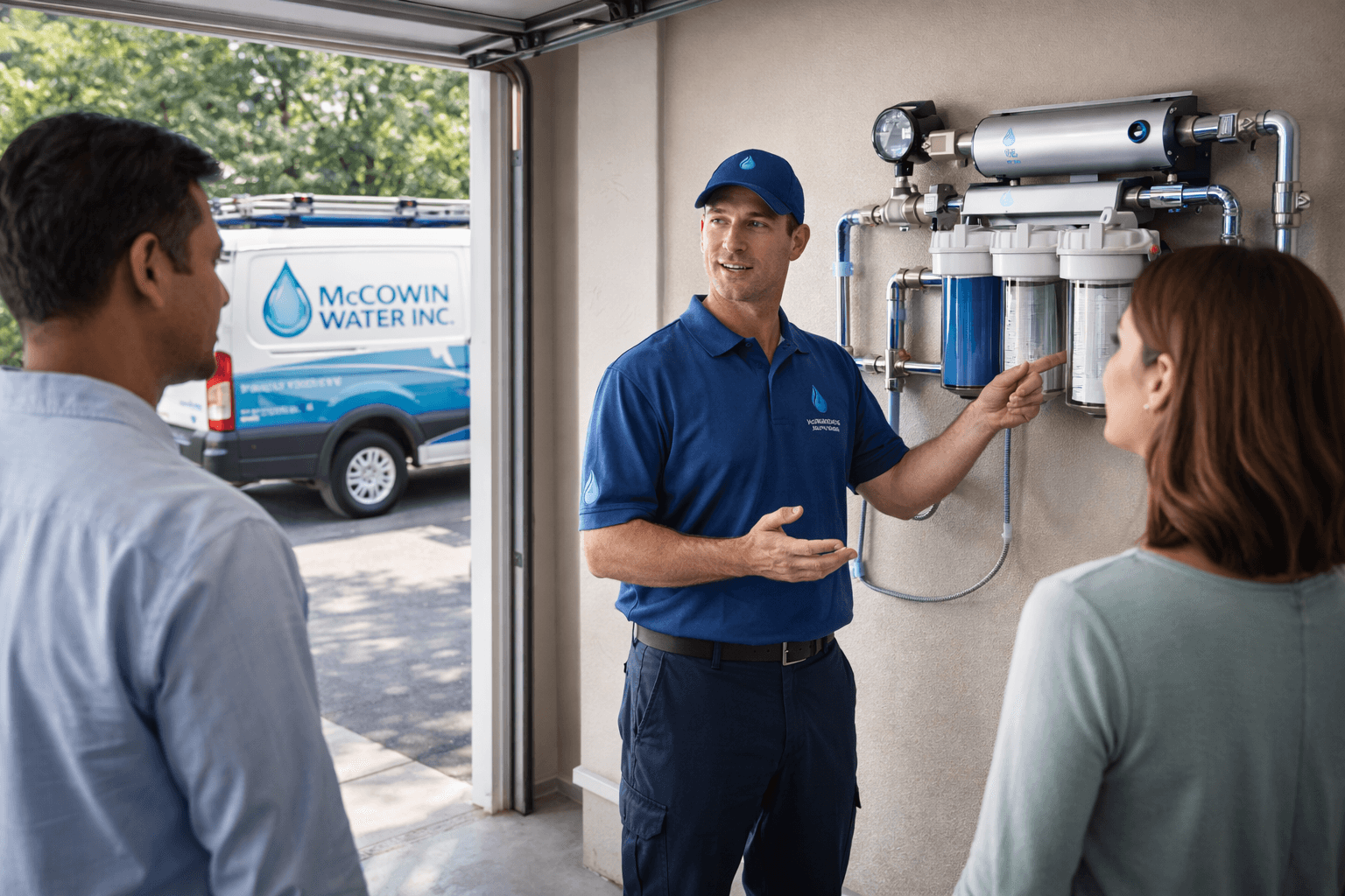 Professional installer offering customized in home filtration with maintenance plans in Irvine
