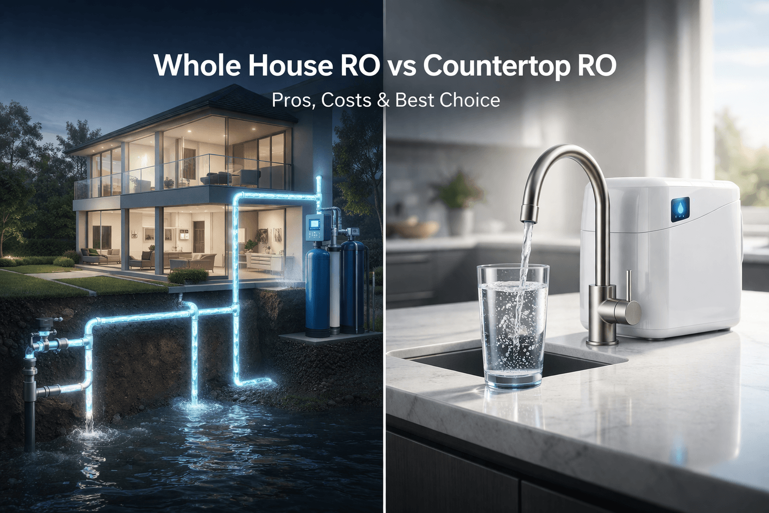 Whole House RO System vs. Countertop RO Filters