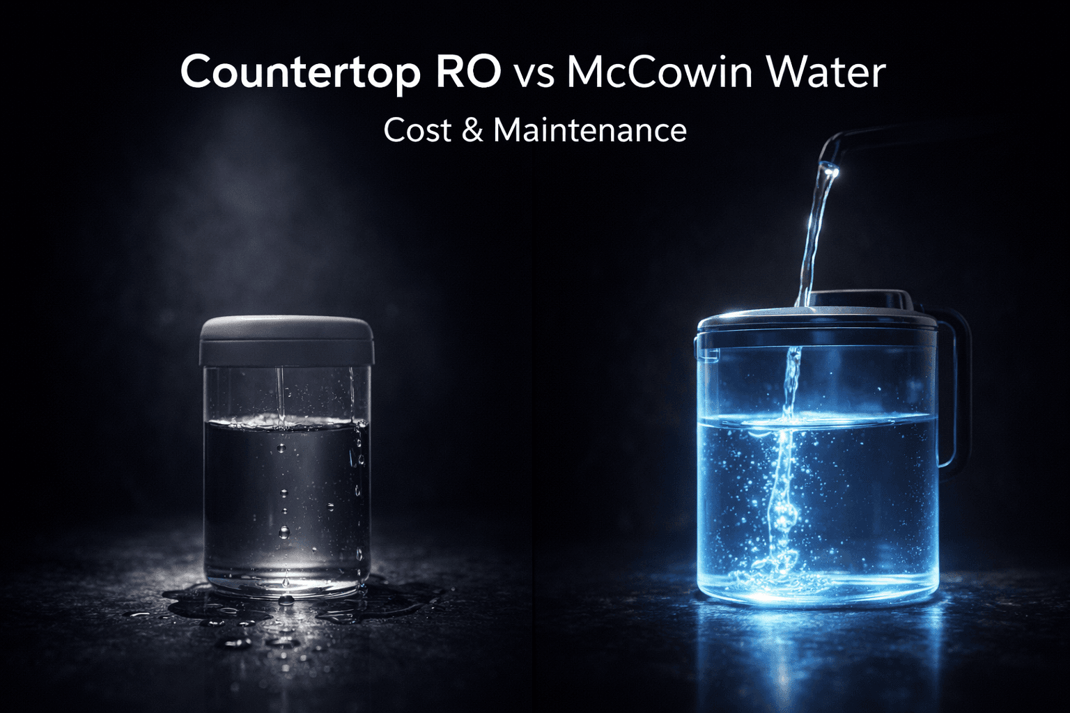 Countertop RO vs McCowin Water