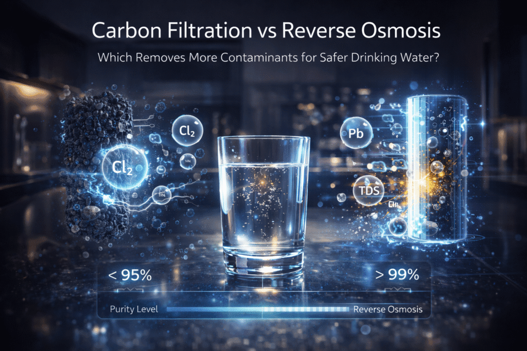 carbon filtration vs reverse osmosis