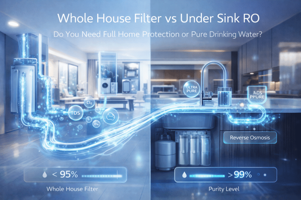 Whole House Filter vs Under Sink RO