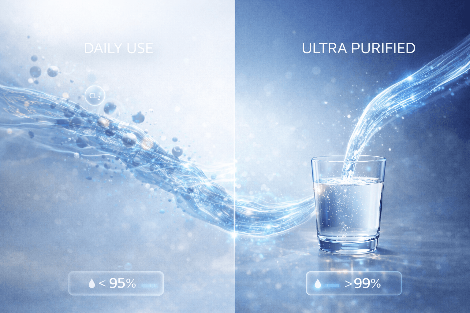 Whole House Filter vs Under Sink RO Water transformation: daily use to purified