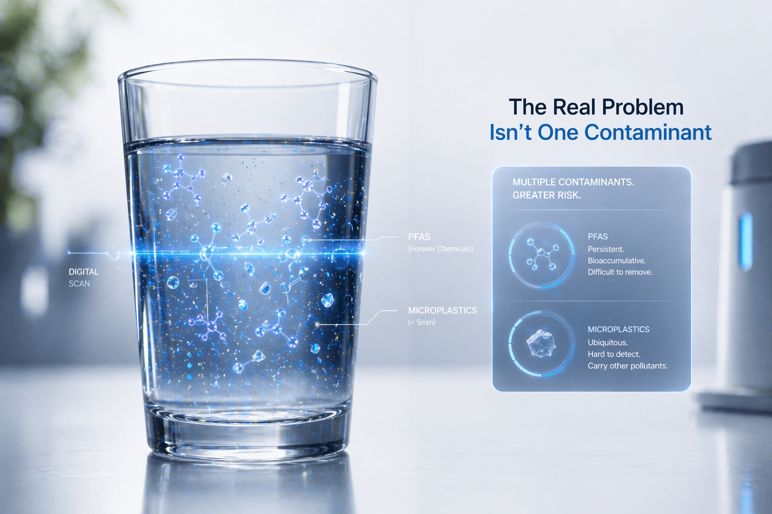 Digital scan of water contaminants
