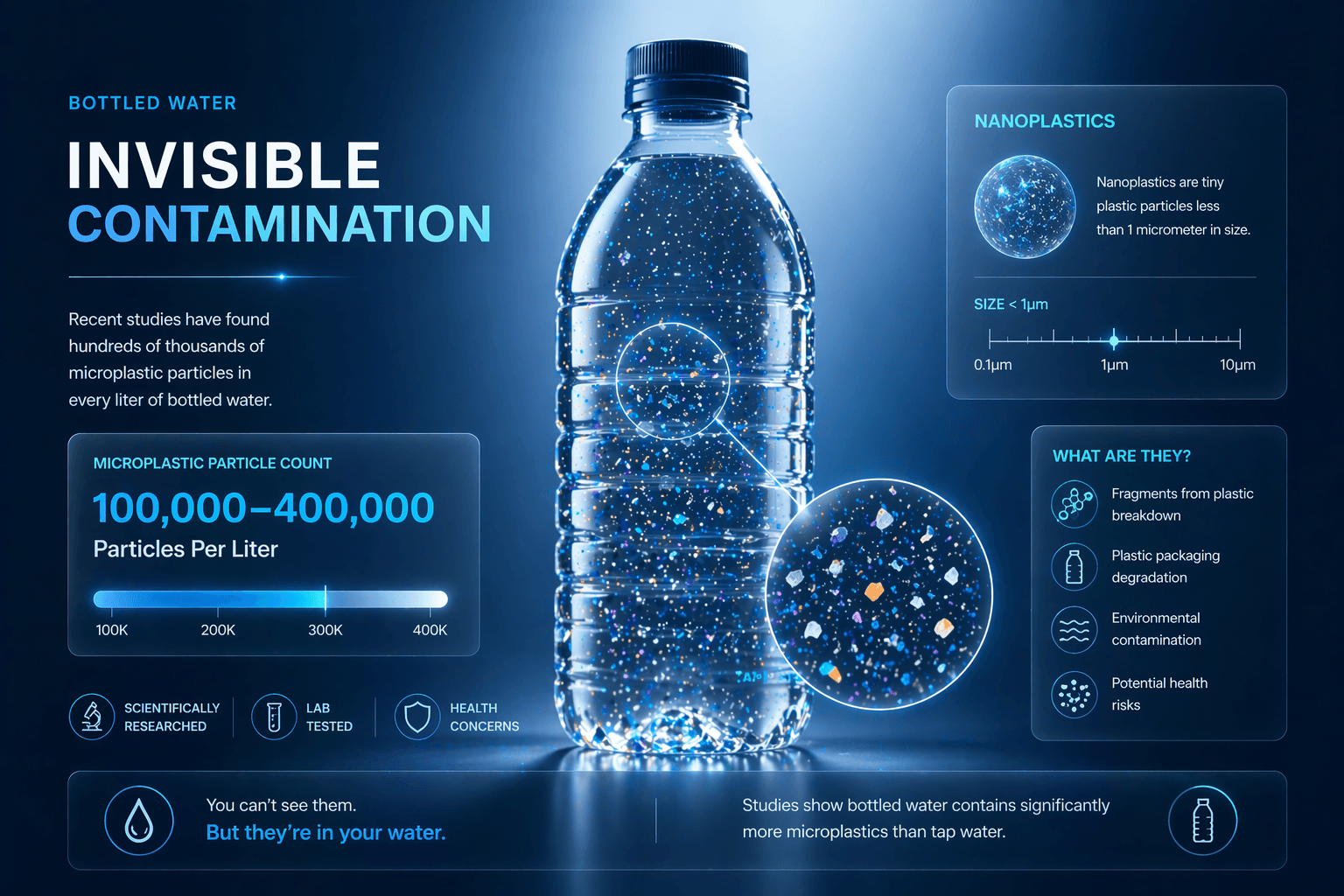 microplastics in bottled water