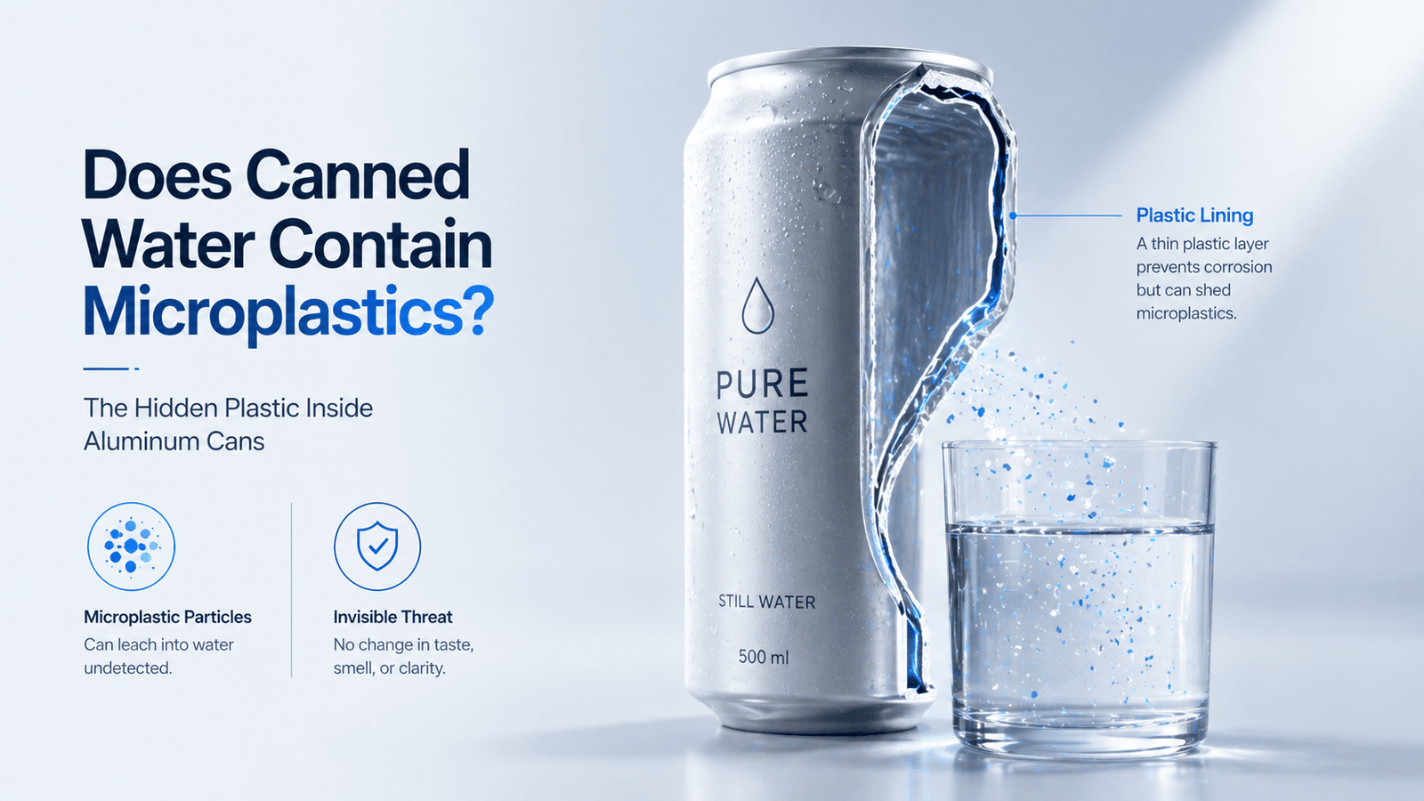 Does canned water contain microplastics?