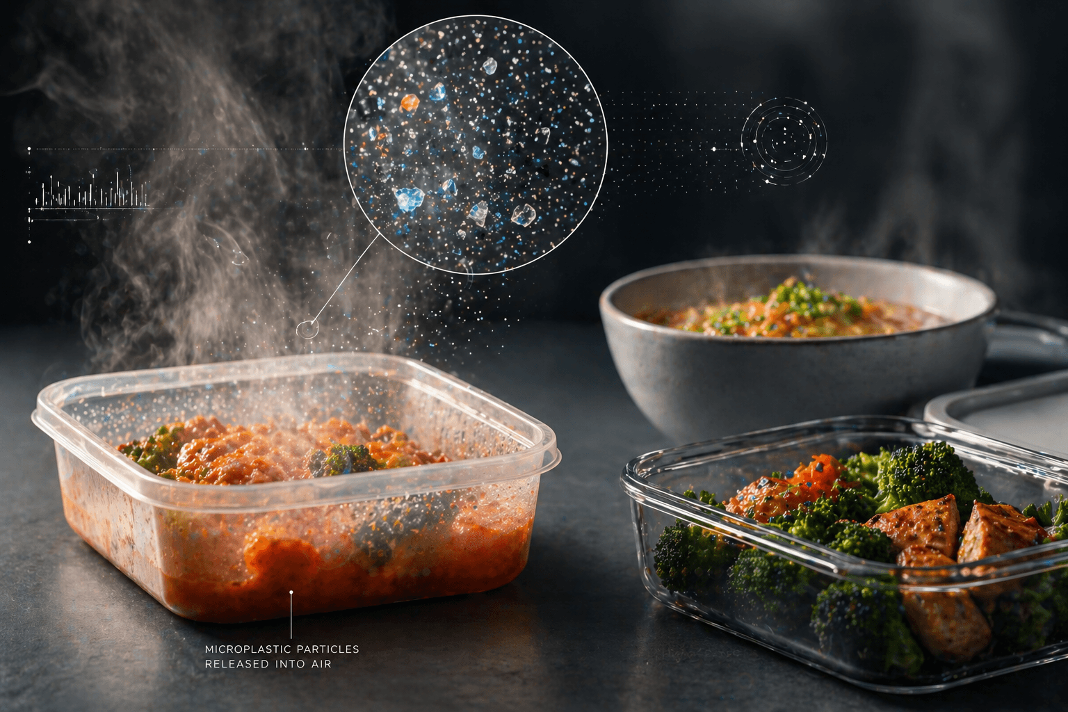 Microplastics in the kitchen environment