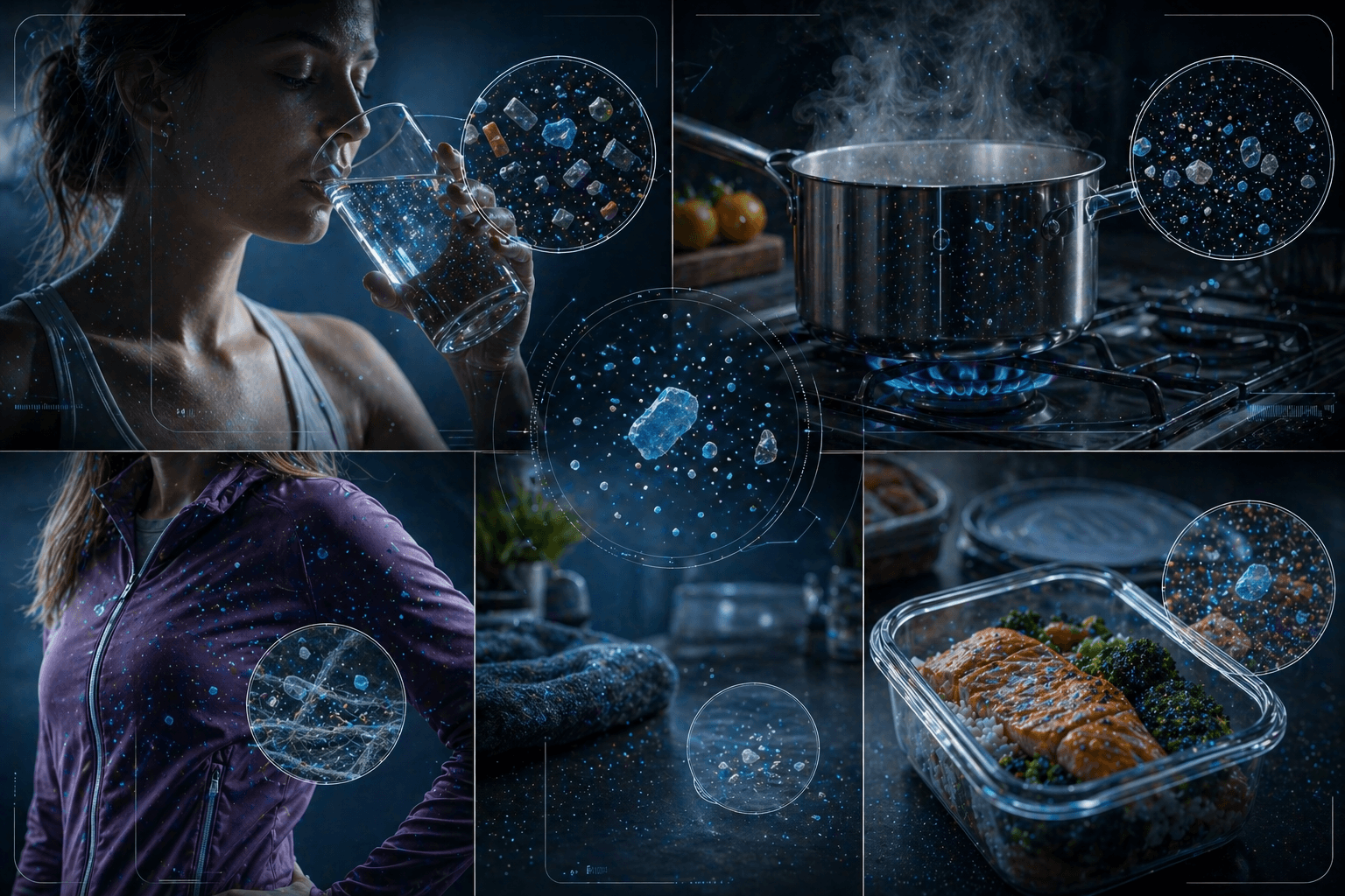 Microscopic contamination of microplastic in daily life