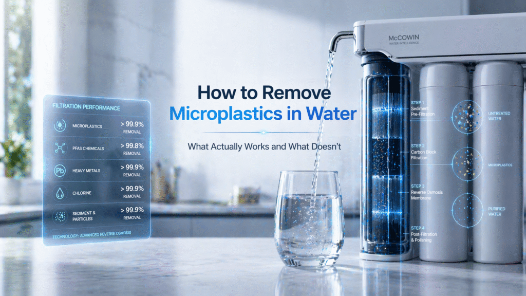 How to remove microplastics in water