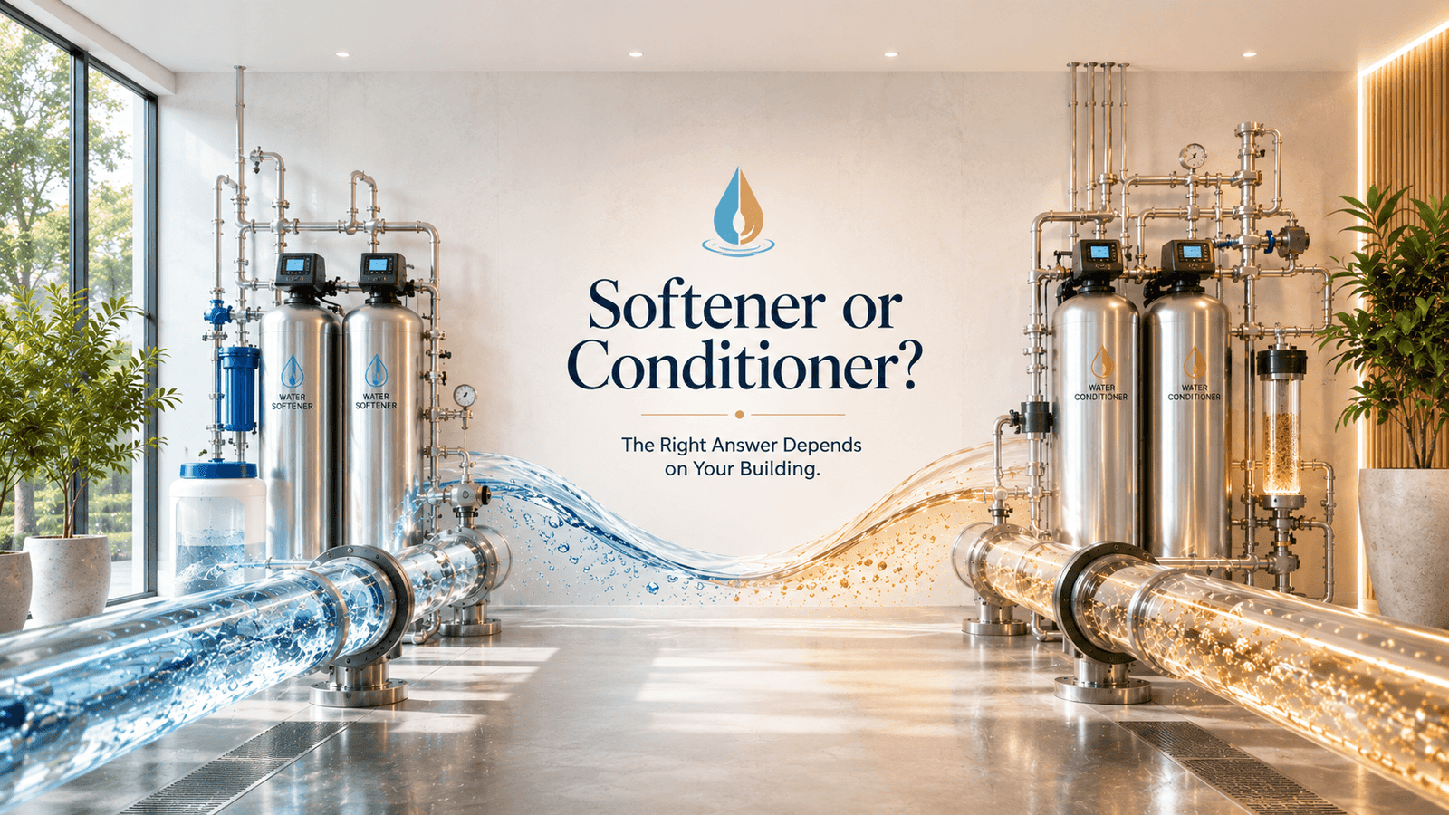 Commercial Water Softeners vs. Conditioners