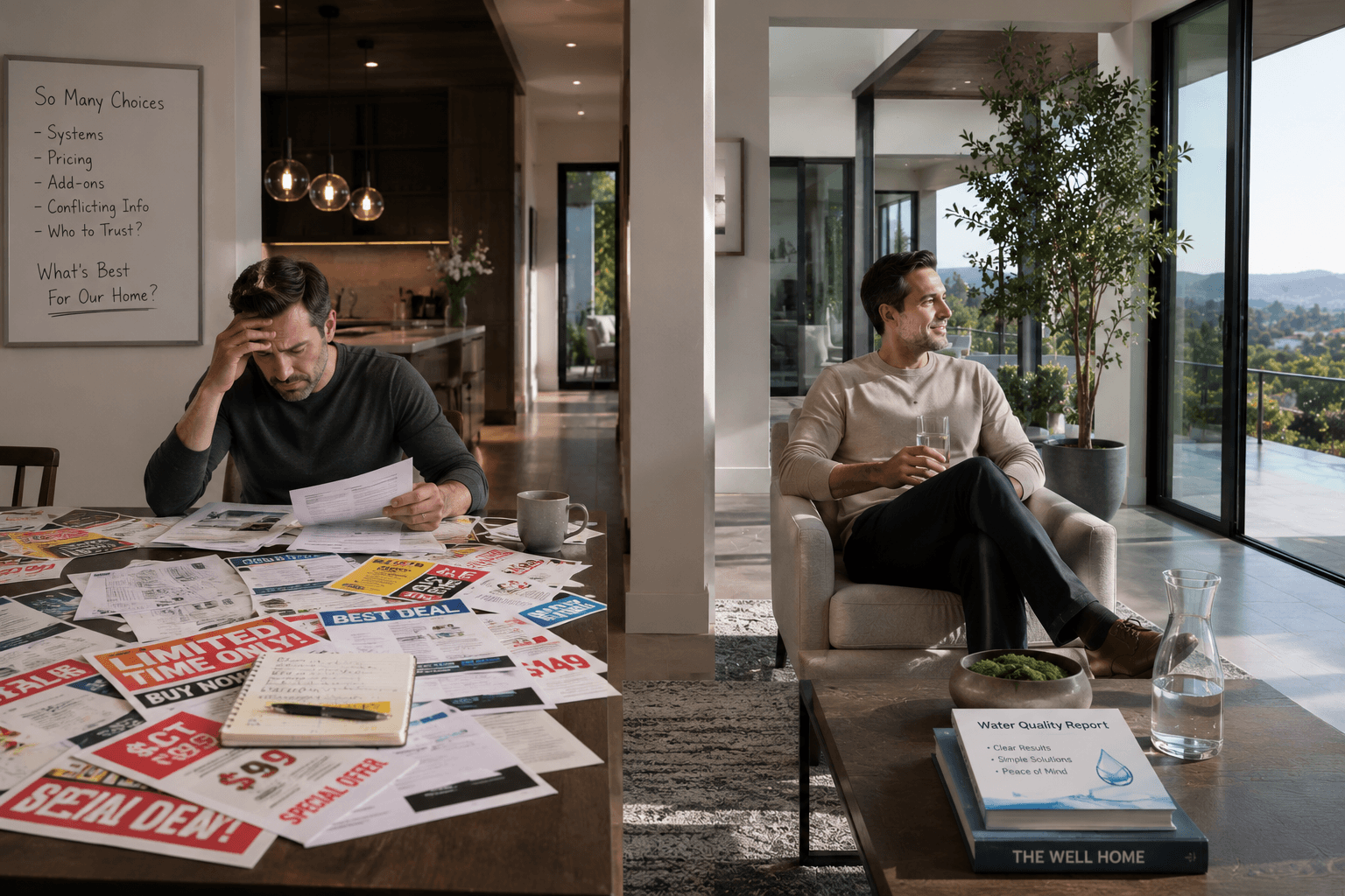 Stress versus calm in modern living
