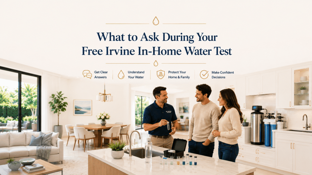 What to expect from a free in-home water test in Irvine with professional on-site water analysis