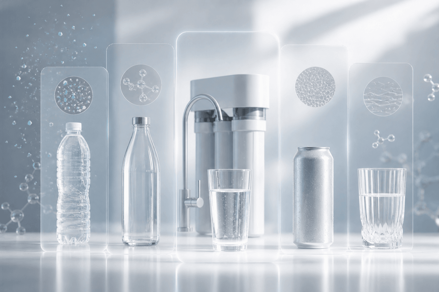 bottled water without microplastics
