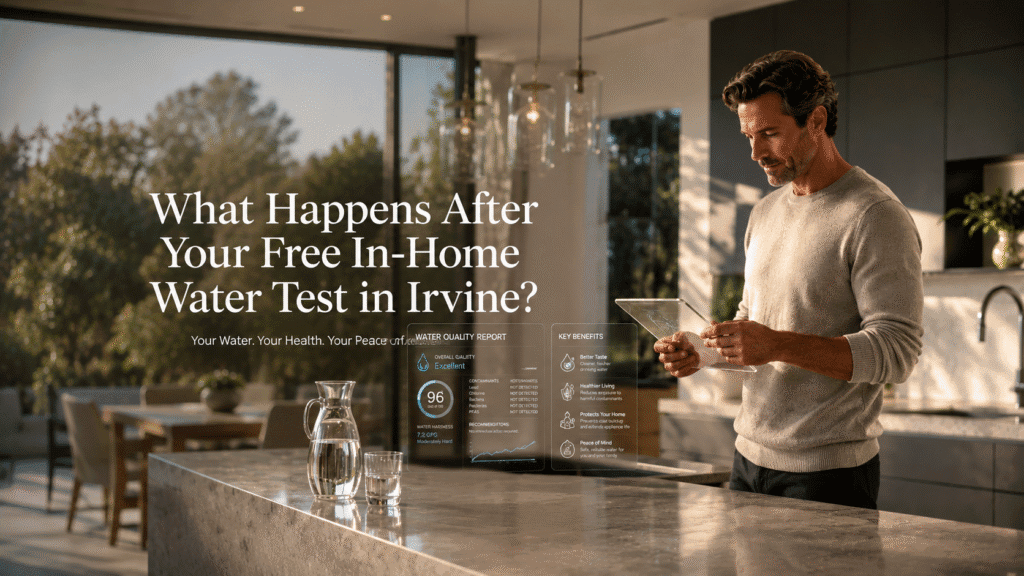 what to expect from a free in-home water test in Irvine