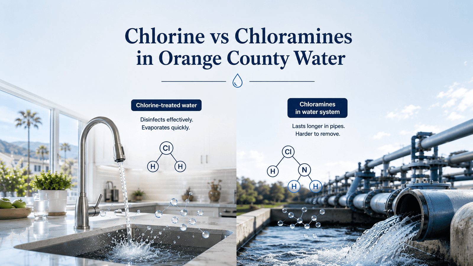 Chlorine vs chloramines in water systems
