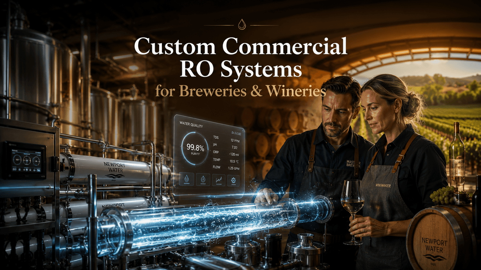 Custom RO systems for wineries and breweries