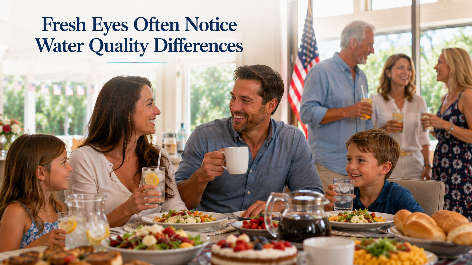 During Holidays Fresh Eyes Often Notice Water Quality Differences