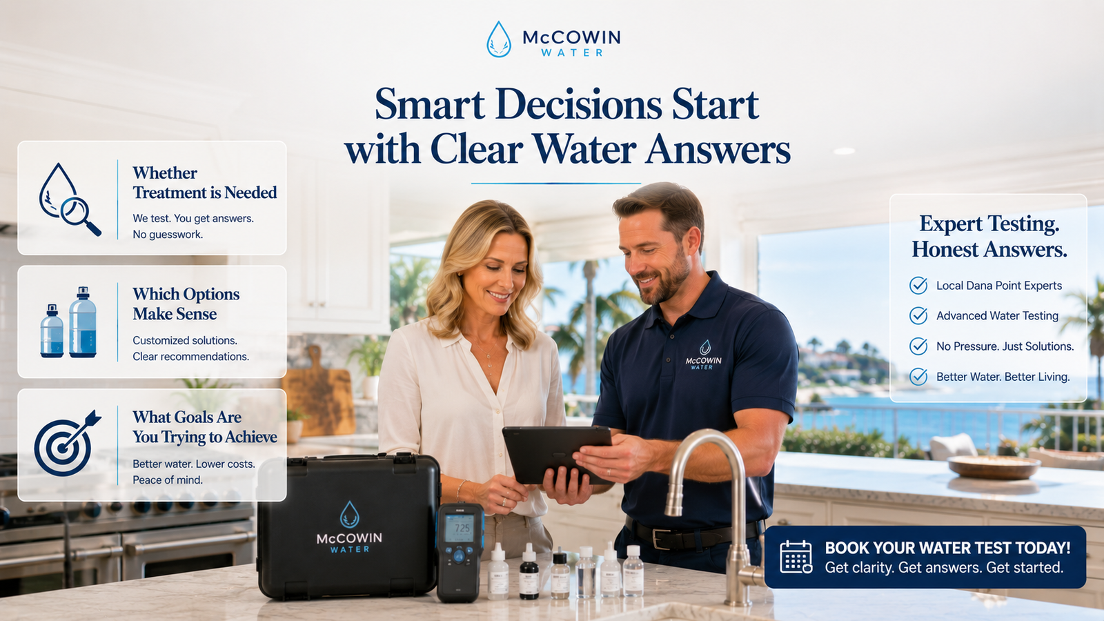 Get your questions answered with Free In-Home Water Test in Dana Point
