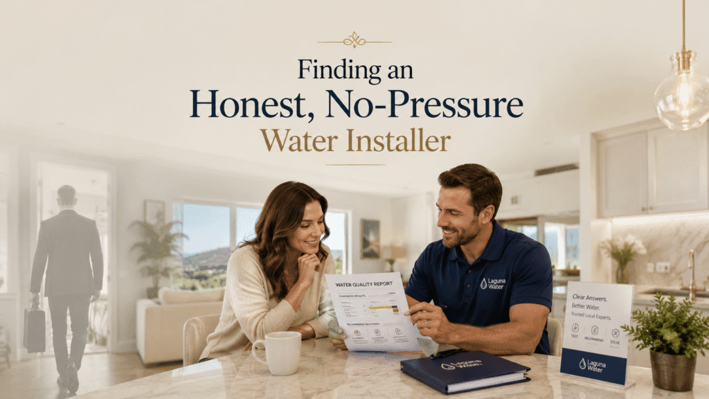 Honest water installer consultation