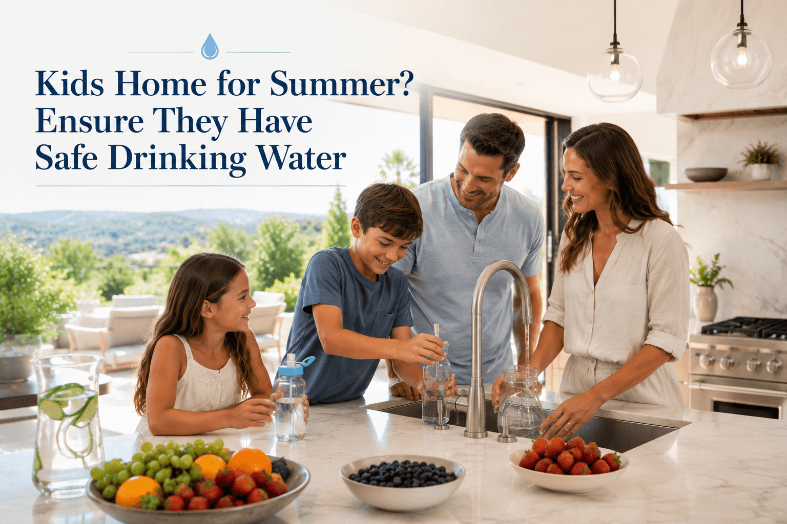 Safe Drinking Water for kids during summers