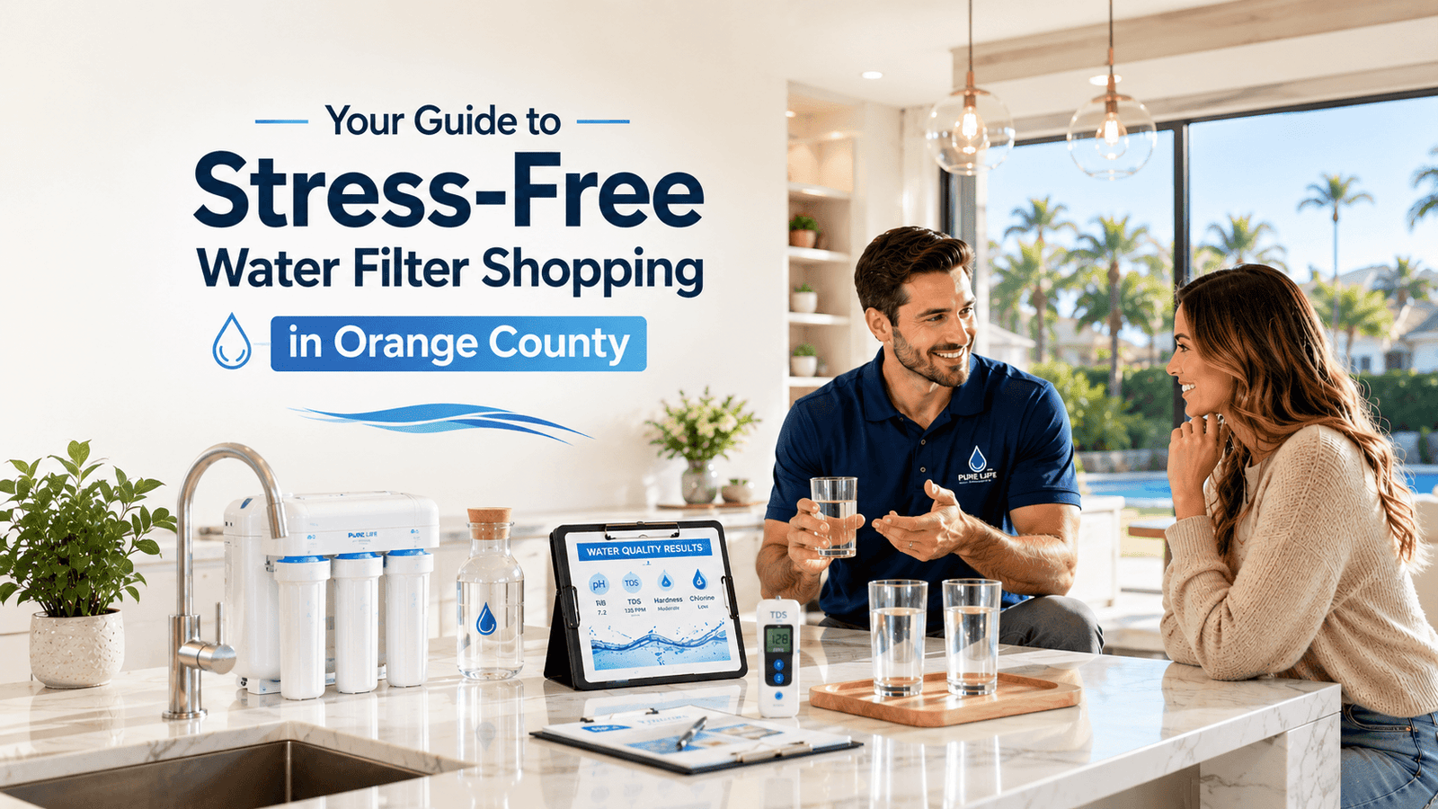 Stress-free water filtration consultation session