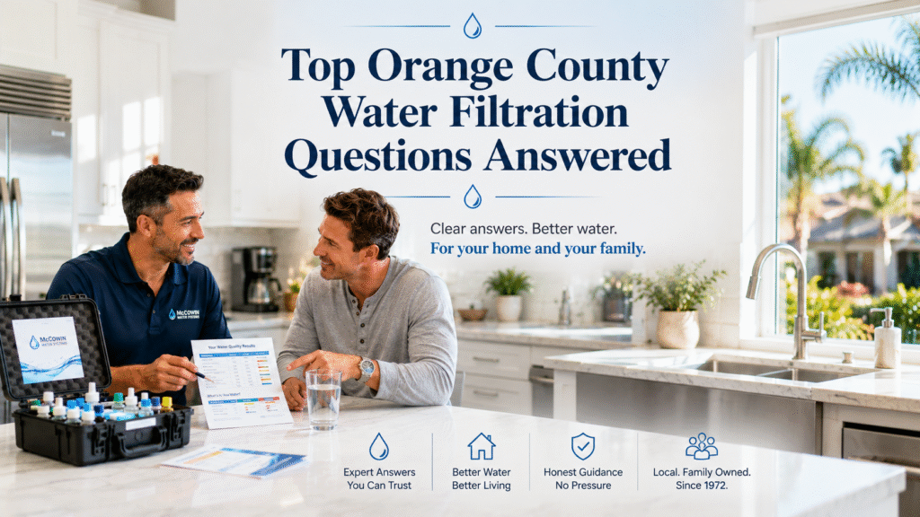 op Water Filtration Questions from Orange County Residents