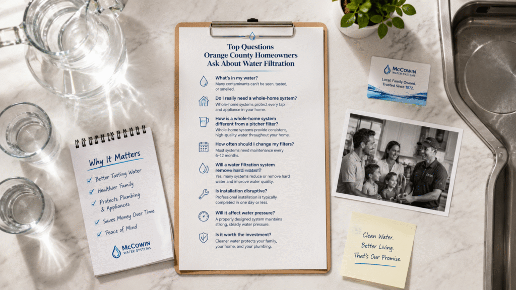 Water Filtration Questions from Orange County Residents Answered