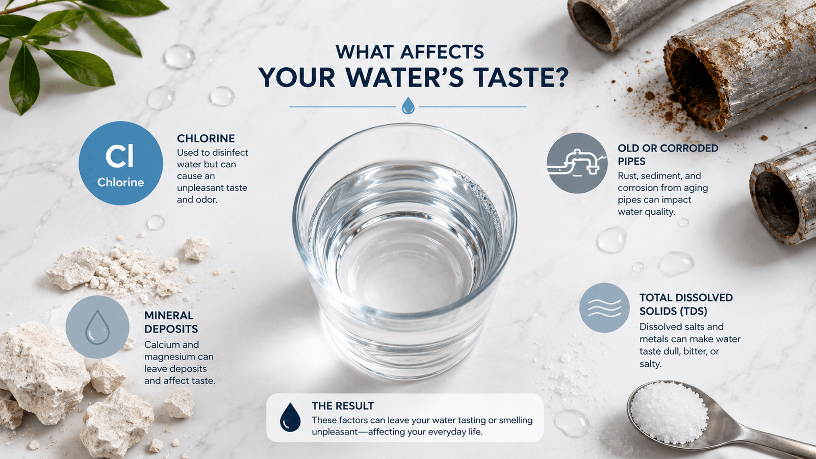 What affects your water taste