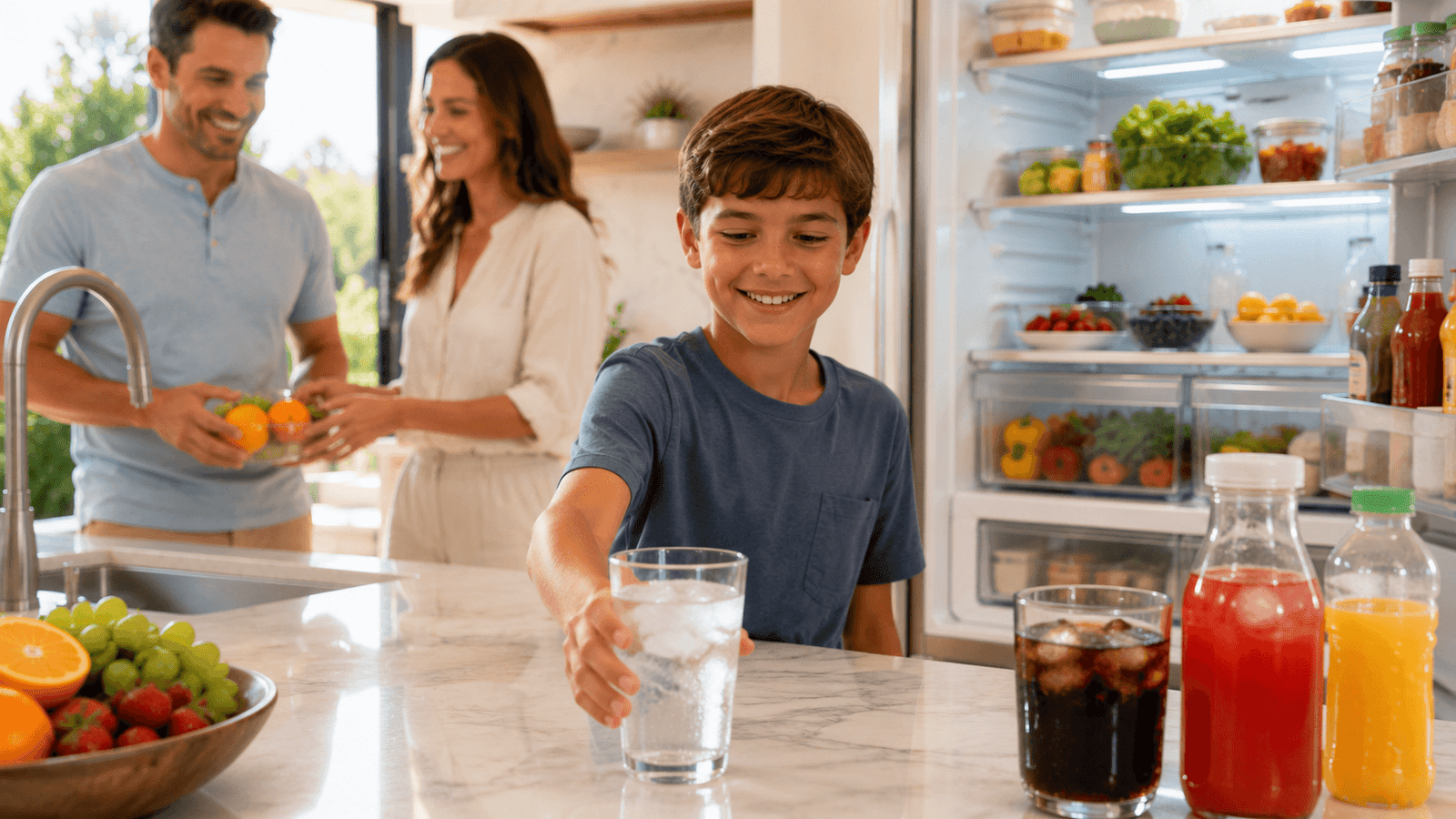 better-tasting water encourage kids to drink more water
