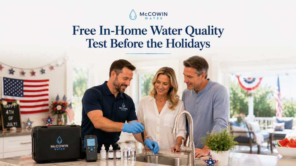 free in home water quality test in orange county before holidays