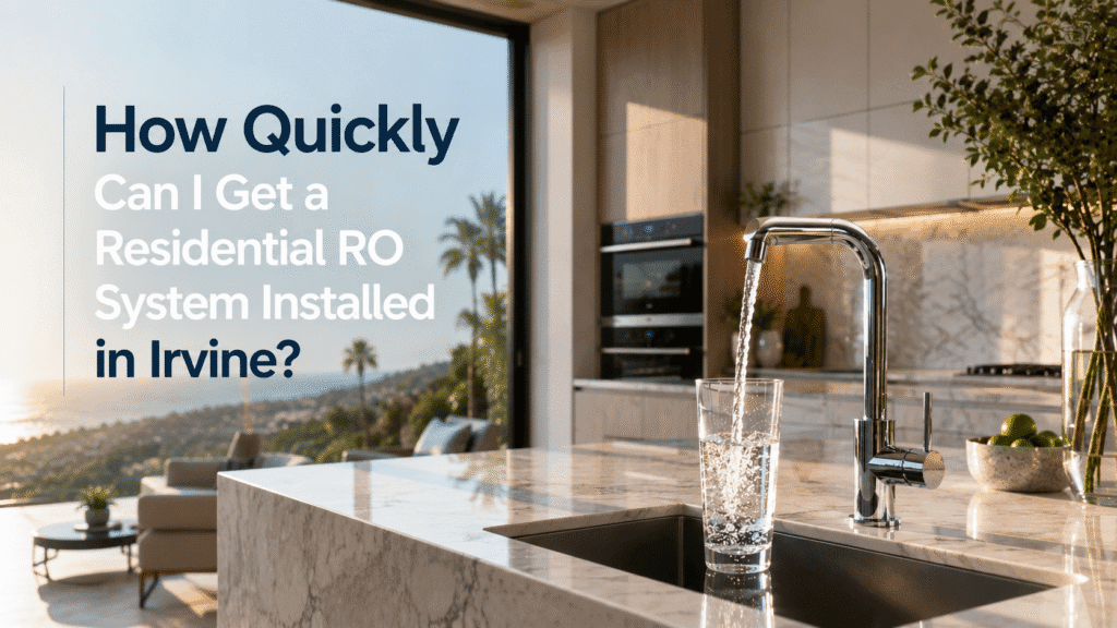 get a residential RO system installed