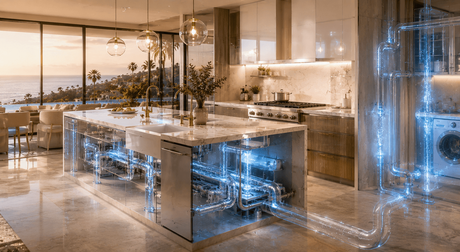 kitchen with water filter
