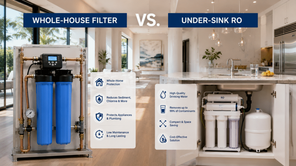Comparing Whole-House Filter vs. Under-Sink RO in Irvine