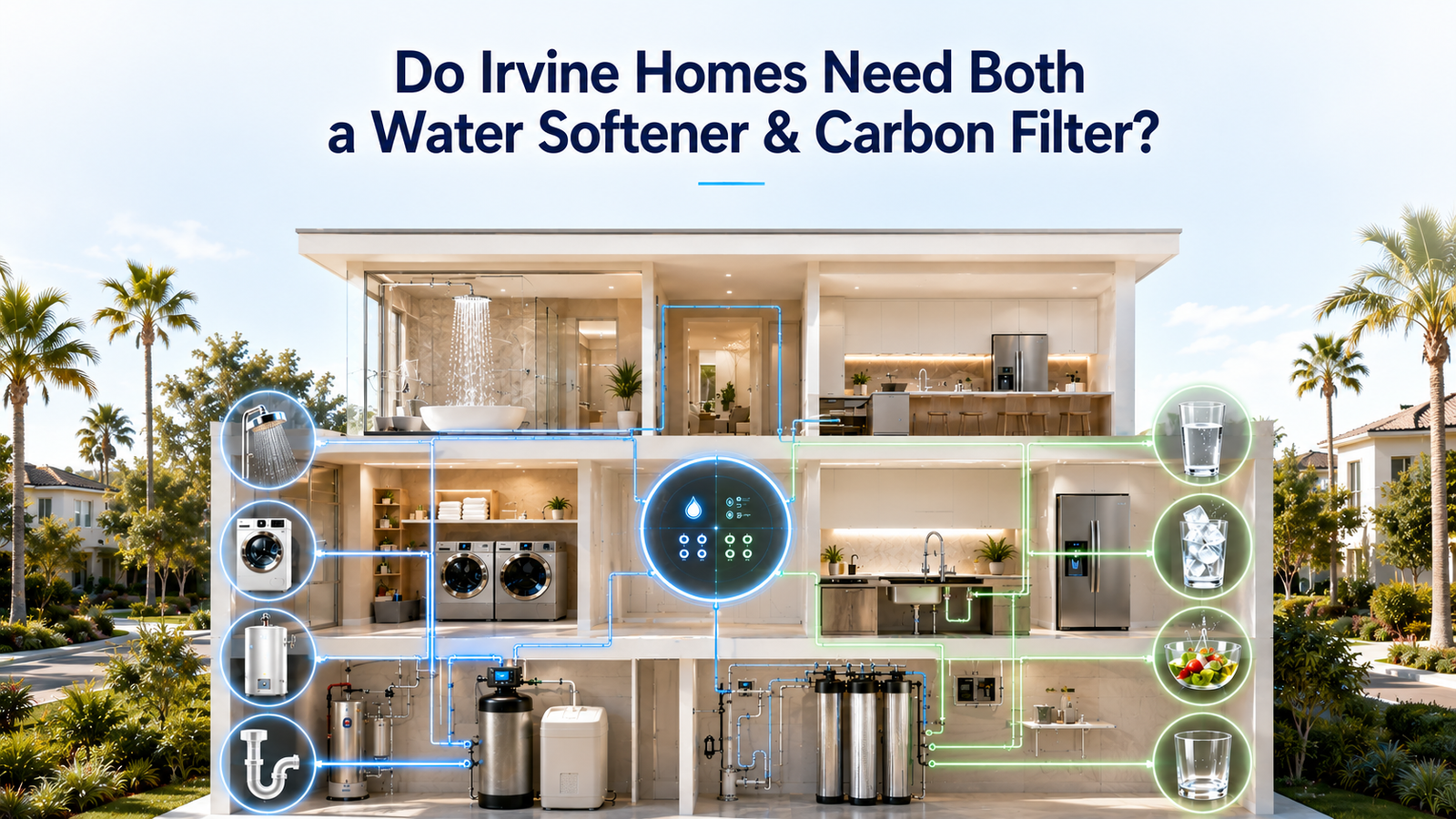 Do Irvine Homes Need Both a Water Softener & Carbon Filter?