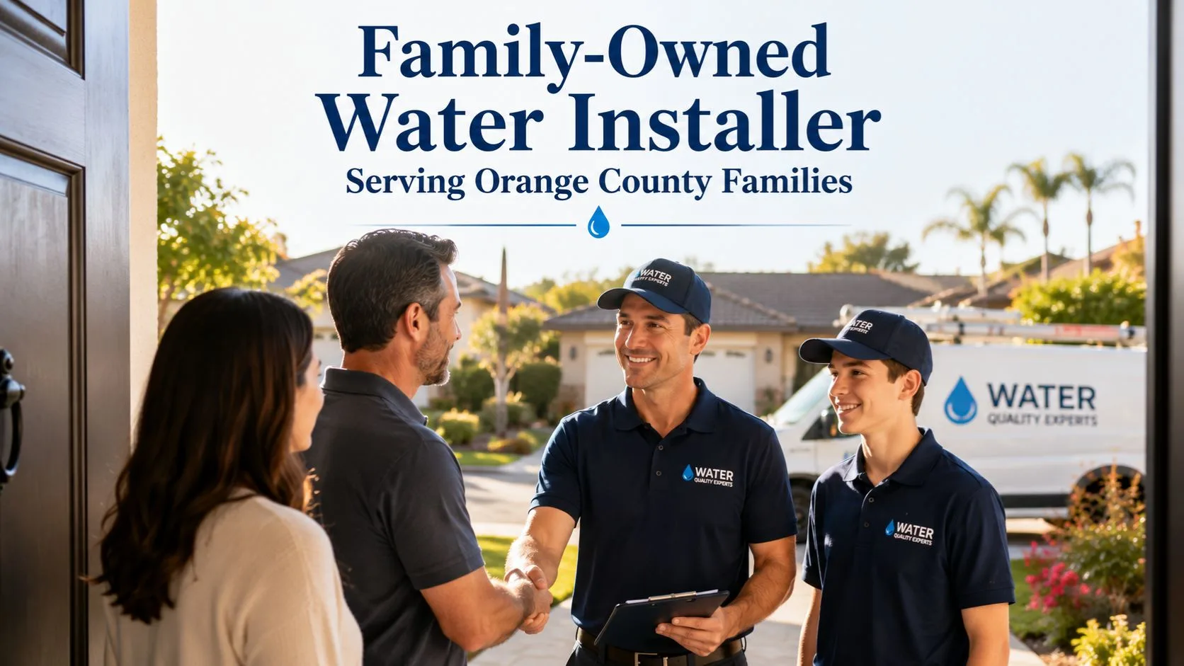 Experienced family-owned water installer helping Orange County homeowners choose the right whole-home filtration system.