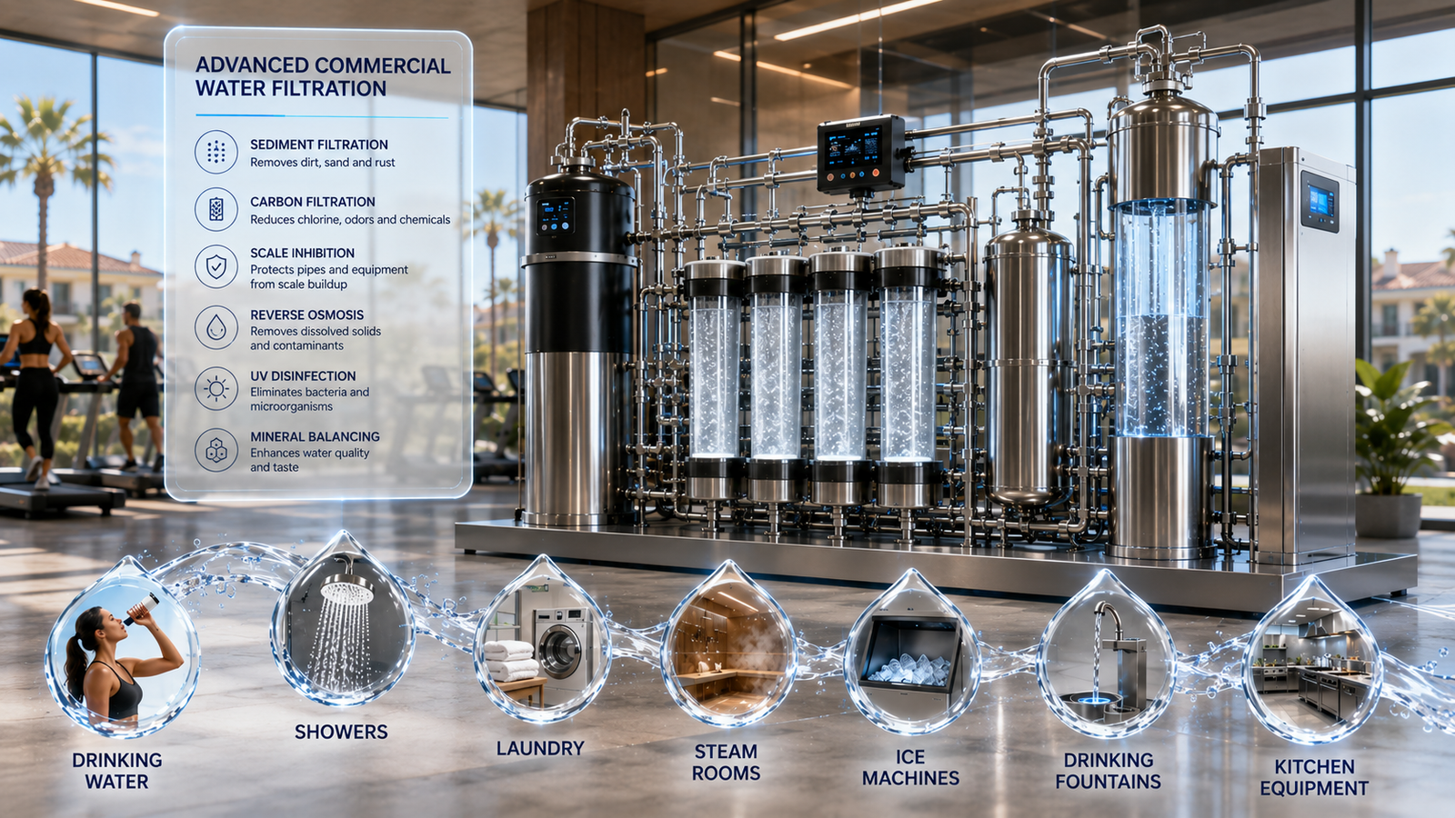 Best High-Capacity Custom Water Filter for Irvine Gyms and Spas