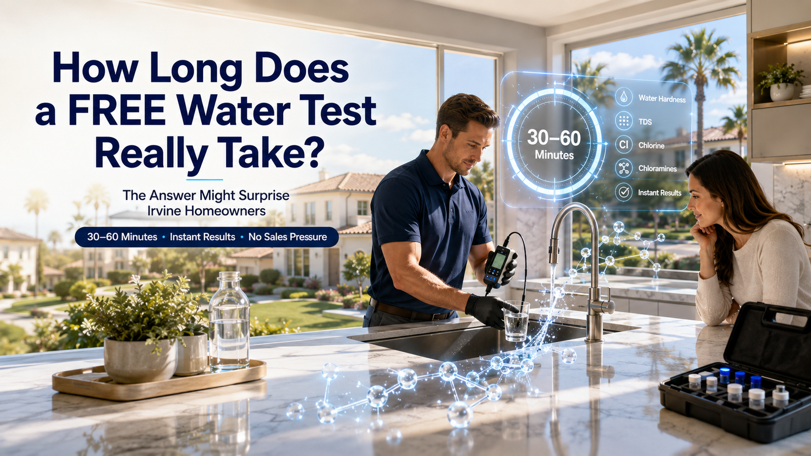 How Long Does a Free Water Quality Test Take in Irvine?