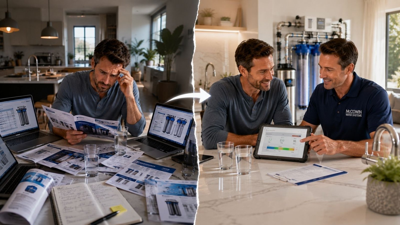 Professional water testing removes guesswork when choosing whole-home filtration.