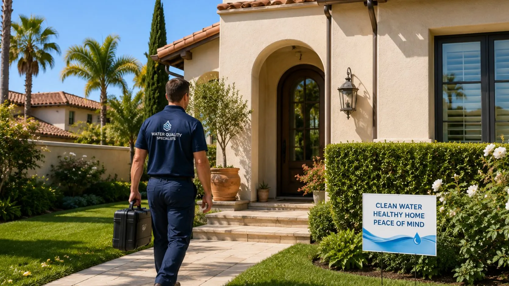 Seasonal water quality check as part of summer home maintenance