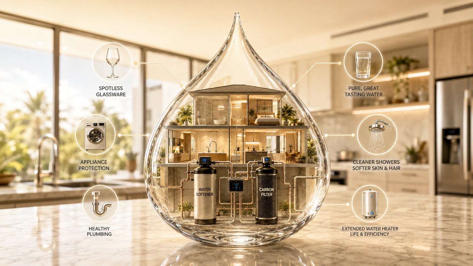 Water Softener and a Carbon Filter: Best for Irvine Homes