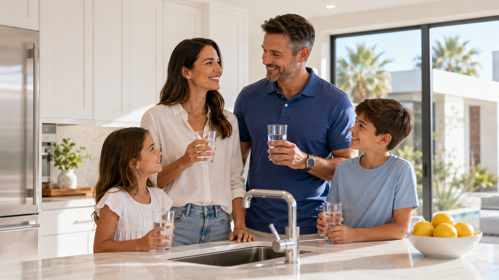 What should I expect from a free in-home water test in Irvine?