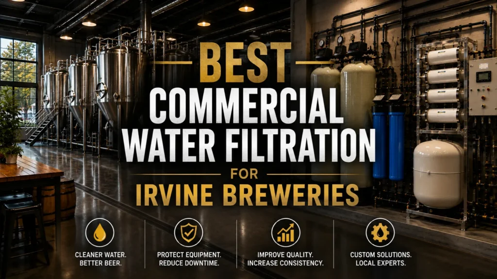 Custom industrial equipment representing the Best Commercial Water Filtration for Irvine breweries installed in a modern facility.