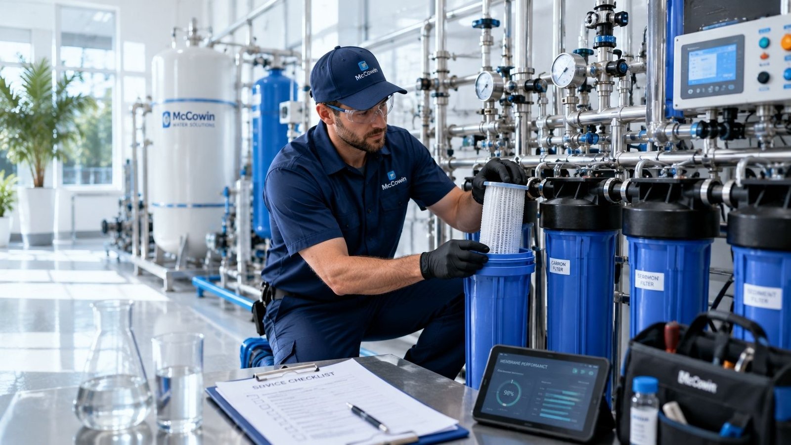 Commercial Water Treatment Maintenance inspection and preventive service in Irvine