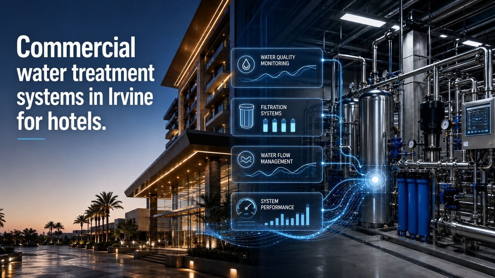 Commercial water treatment systems in Irvine for hotels