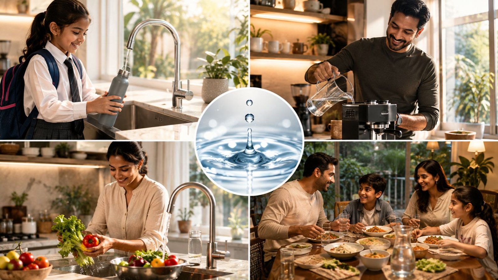Daily family life supported by customized Whole-Home RO Filtration