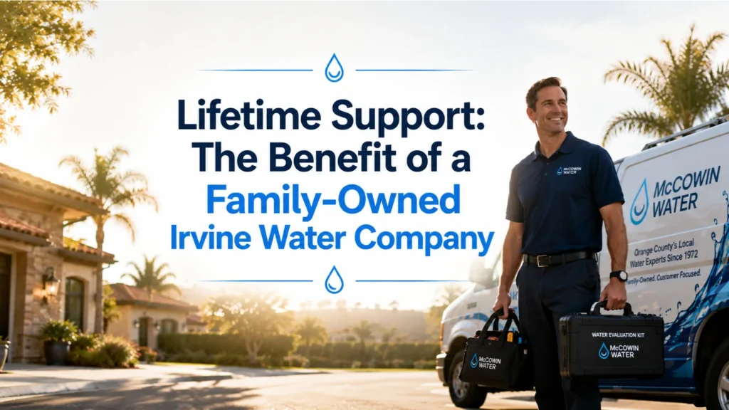 Experienced technician from a family owned water company providing lifetime residential reverse osmosis support in Orange County.