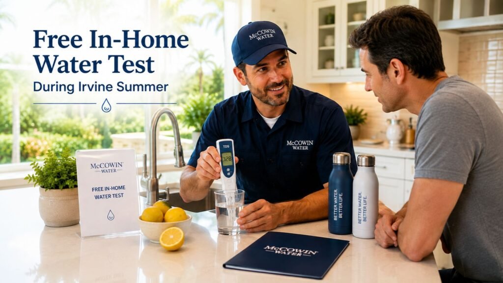 Free In-Home Water Test During Irvine Summer