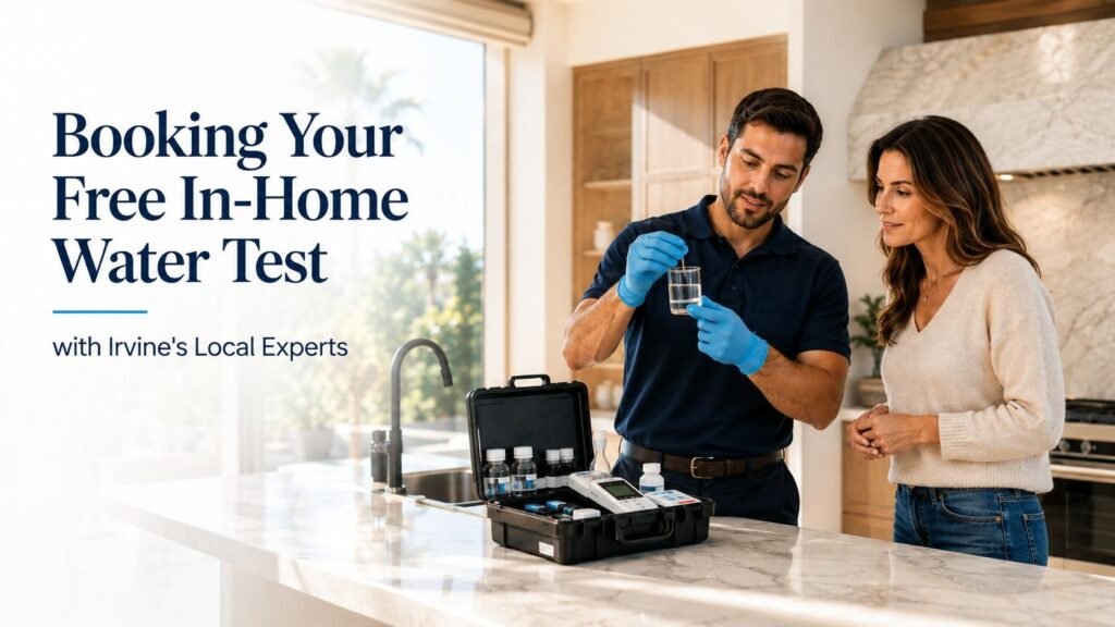 Free in-home water test in Irvine with a local water expert