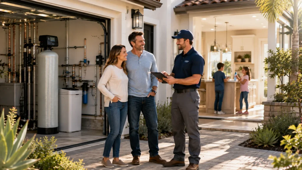 Local installers building long-term relationships with Orange County homeowners through dependable water treatment service.